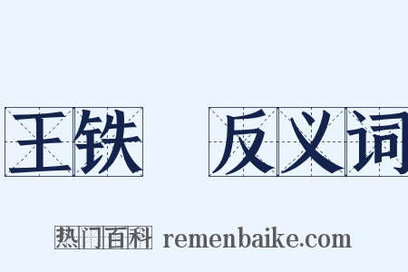 王铁槍反义词是什么意思的图片